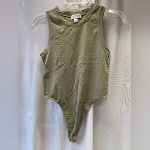 Altar'd State Sage Green Bodysuit